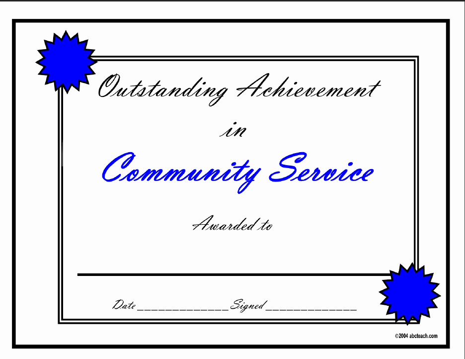 Community Service Certificate Template Free Fresh Search Results for “service Award Certificate Templates