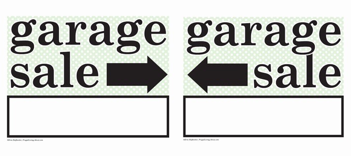 Community Yard Sale Sign Template Beautiful the Thrifty Challenge Garage Sale Addict Has A Garage Sale