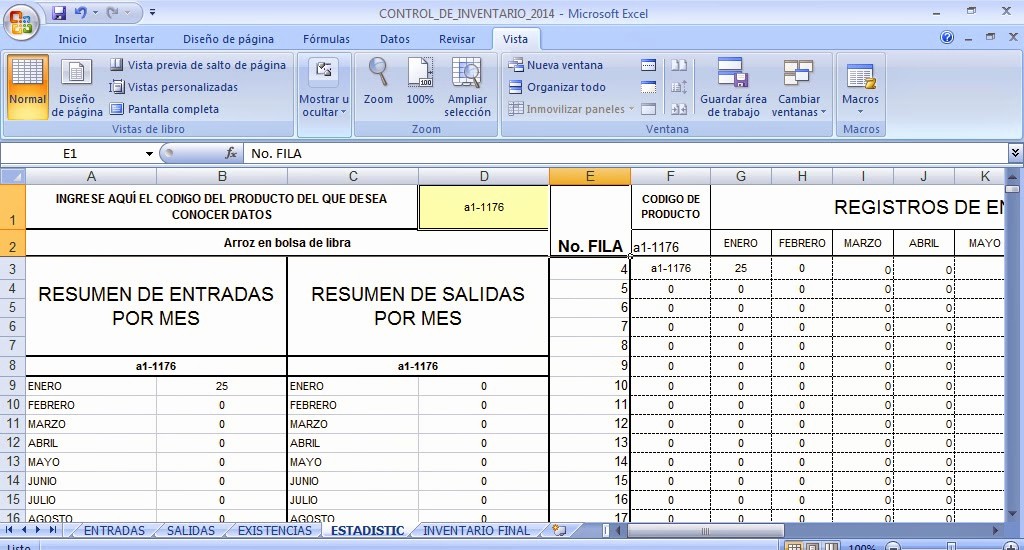 Como Hacer Inventario En Excel Awesome Plantilla En Excel Para Control De Inventario Control De
