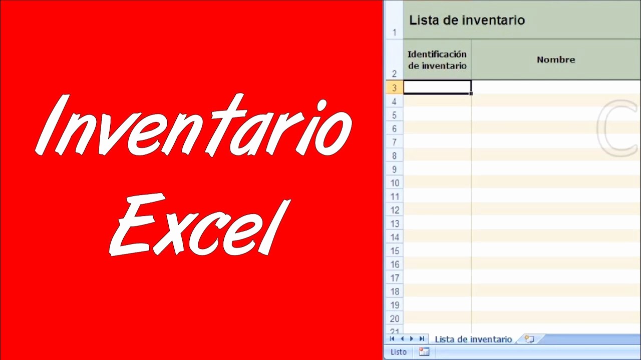 Como Hacer Inventario En Excel Beautiful O Hacer Un Inventario En Excel 2007 2010