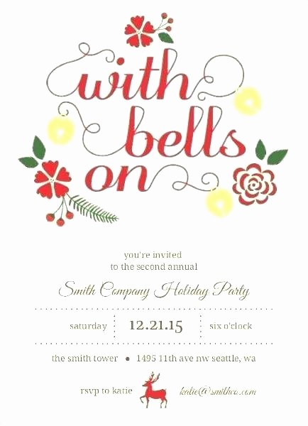 Company Christmas Party Invite Template Beautiful Fice Party Invitation Template Free Corporate Holiday