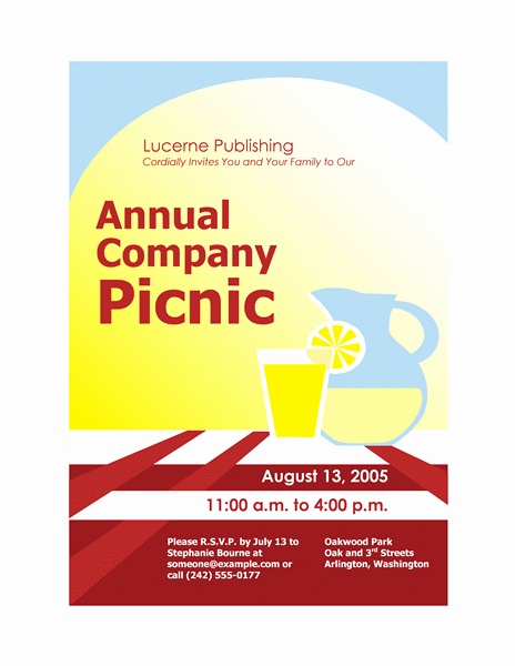 Company Picnic Flyer Template Free Elegant Download Free Printable Invitations Of Pany Picnic