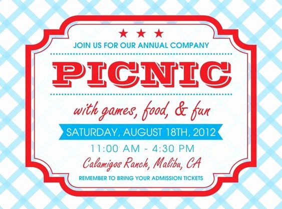 Company Picnic Flyer Template Free Inspirational Pany Picnic Invitations