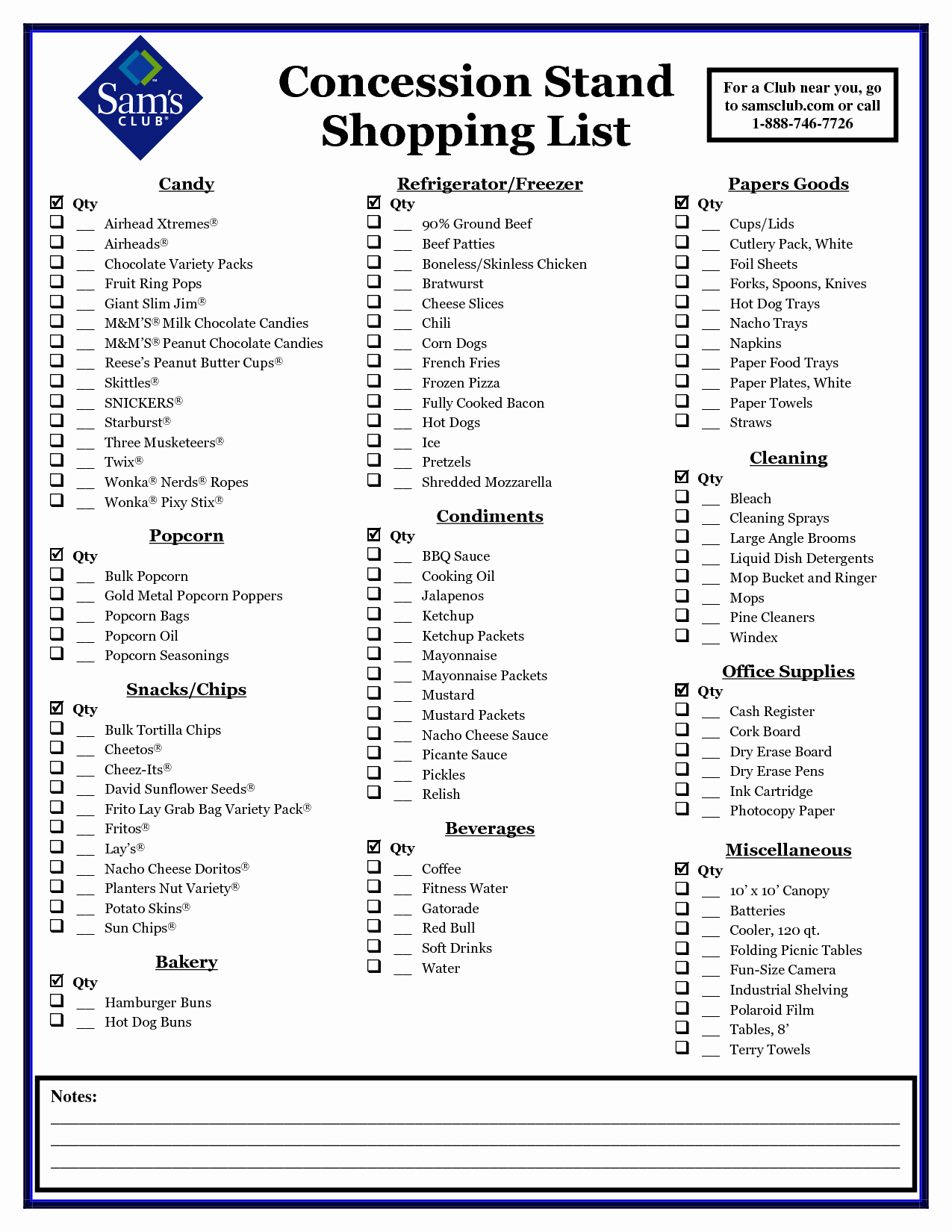 Concession Stand Sign Up Sheet Awesome Shopping List … Concession Stand Pinterest