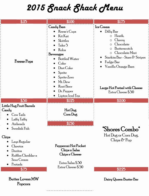 Concession Stand Sign Up Sheet Inspirational 18 Of Concession Stand Price Sheet Template