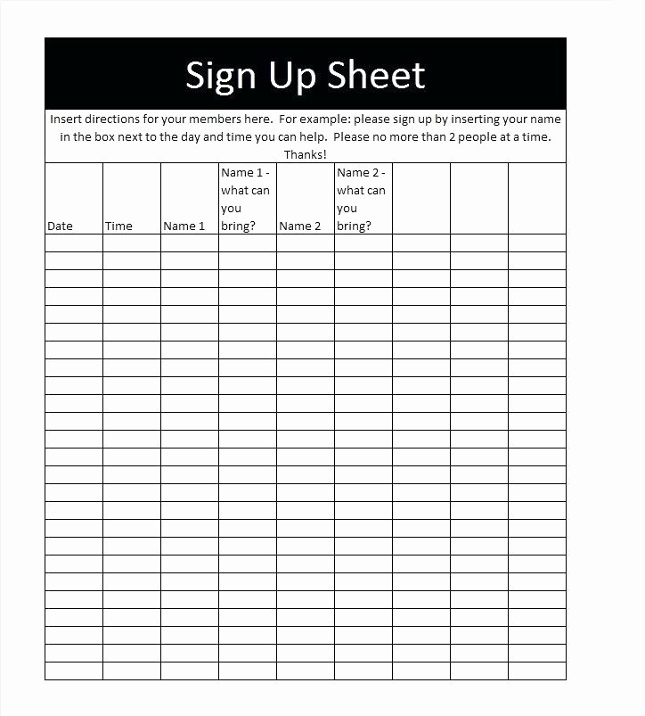 Conference Sign In Sheet Template New Parent Conference Sign Up Sheet Printable Template Awesome
