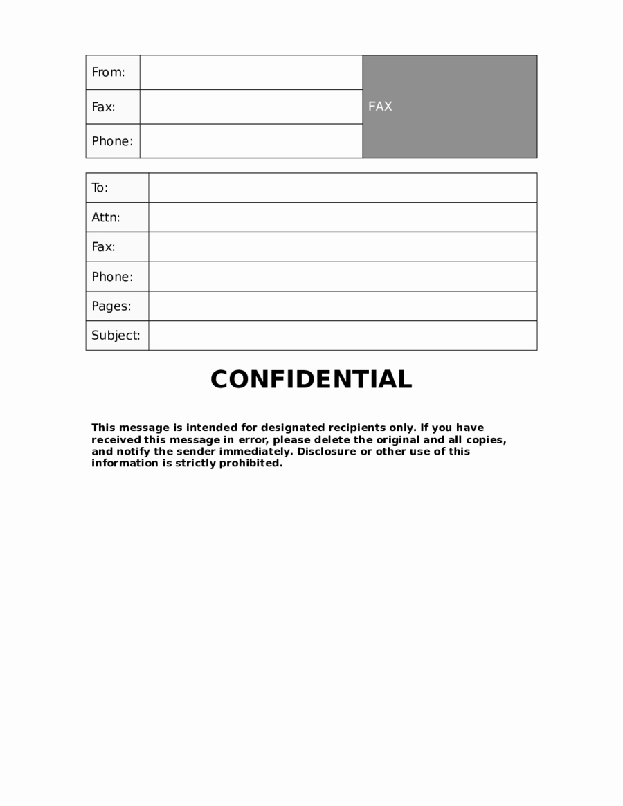 Confidential Fax Cover Sheet Pdf Best Of 2019 Fax Cover Sheet Template Fillable Printable Pdf