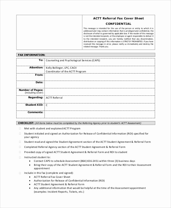 Confidential Fax Cover Sheet Pdf Inspirational 8 Generic Fax Cover Sheet Samples