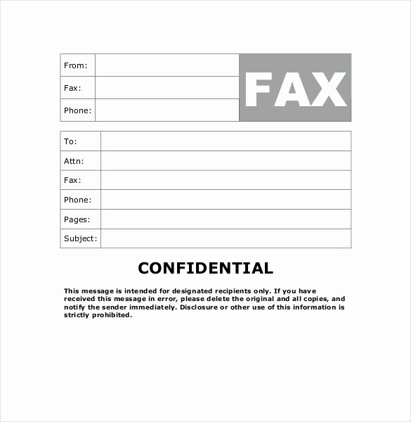 Confidential Fax Cover Sheet Pdf Luxury 12 Confidential Cover Sheet Templates – Free Sample