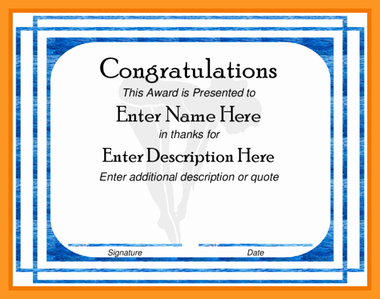Congratulations Certificate Template Microsoft Word Best Of Congratulations Certificate Template