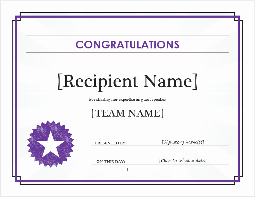 Congratulations Certificate Template Microsoft Word Inspirational 7 Free Congratulation Certificate Templates format Example