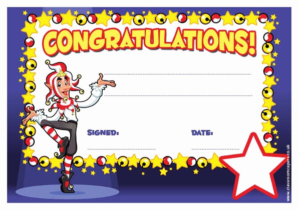 Congratulations You Did It Certificate Luxury Personalised Certificates for Schools