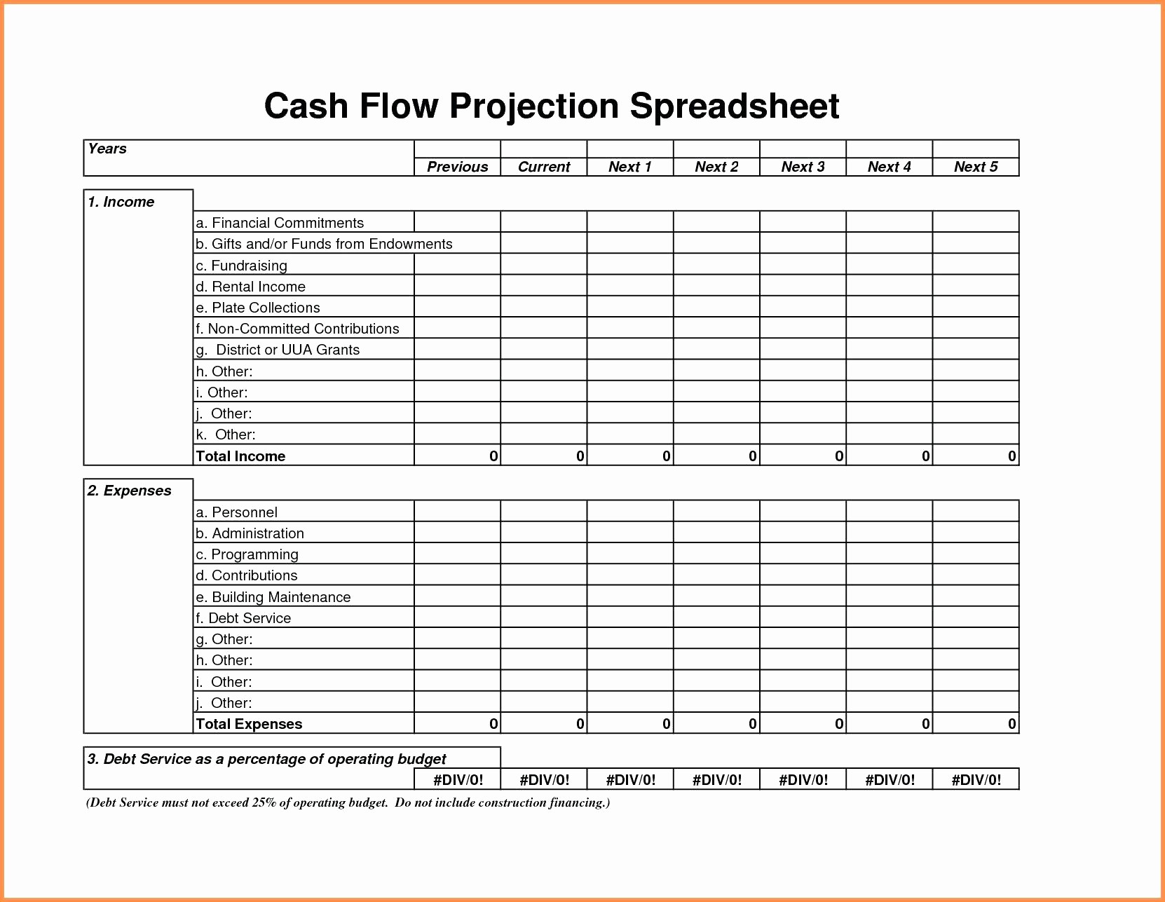 Construction Cash Flow Projection Template Elegant Cash Flow Statement Template
