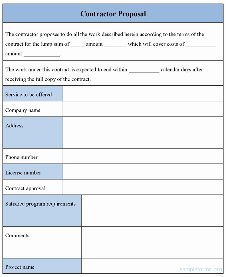 Construction Contract Template Microsoft Word Inspirational 7 Contractor Proposal Template