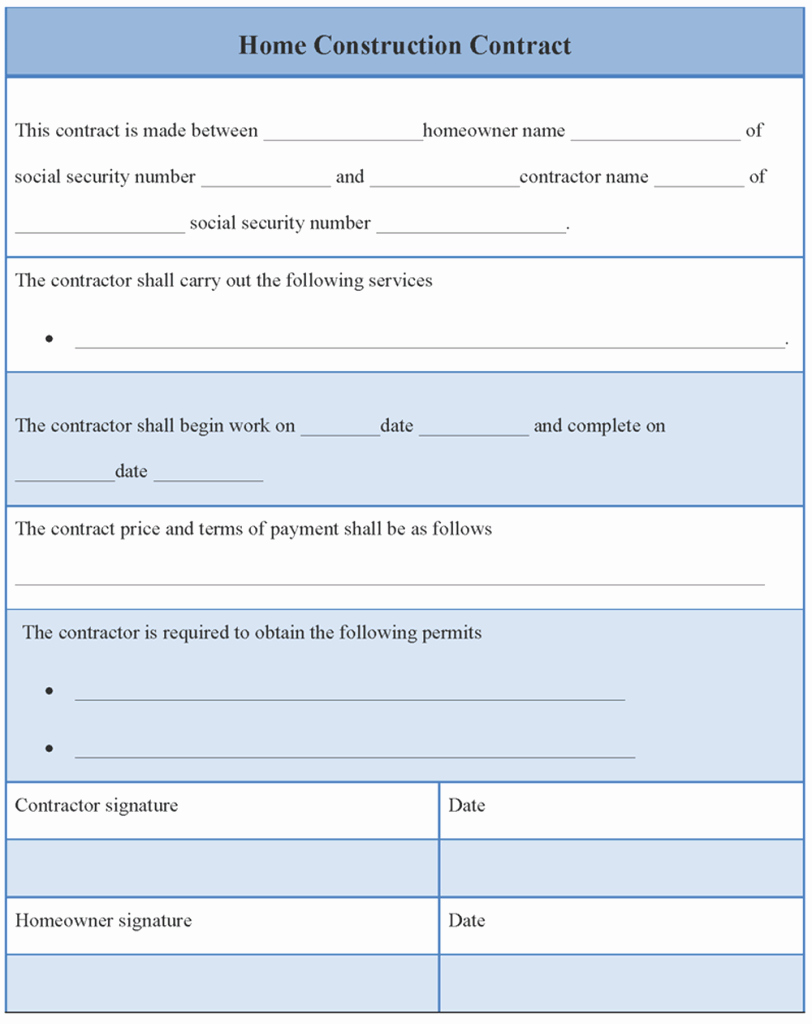 Construction Contract Template Microsoft Word Unique Construction Contract Template
