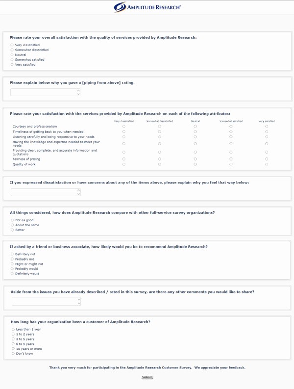 Construction Customer Satisfaction Survey Template Luxury 6 Consumer Questionnaire Examples Pdf