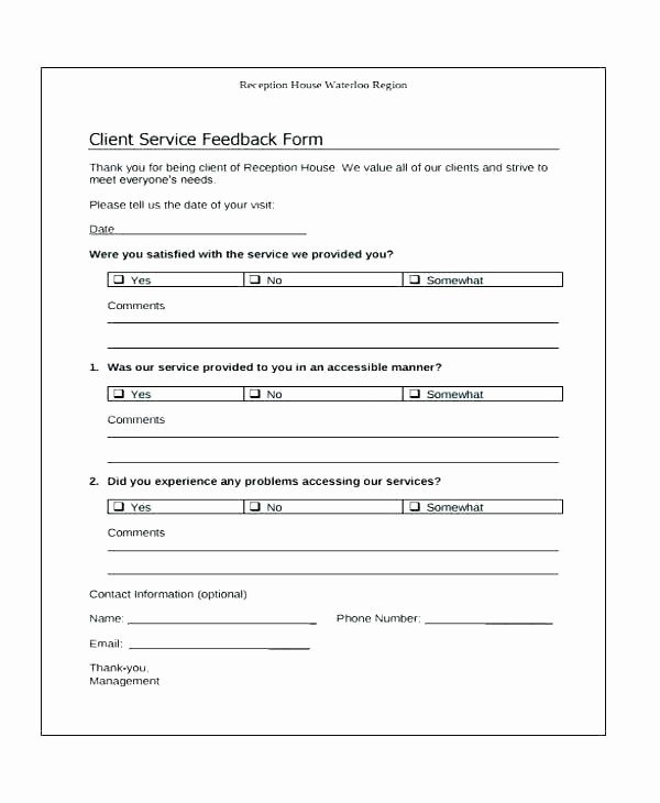 Construction Customer Satisfaction Survey Template New Client Feedback Questionnaire Template Construction