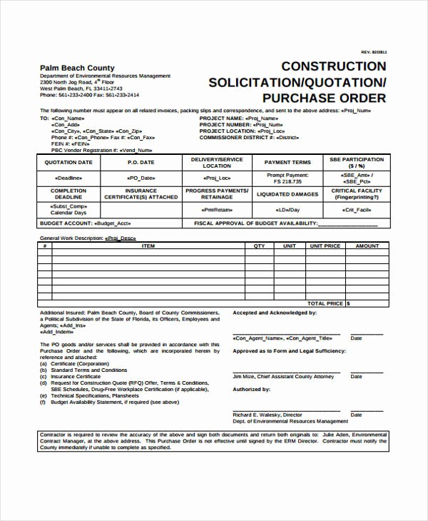 Construction Quotation format In Word New 17 Quotation formats Pdf Doc