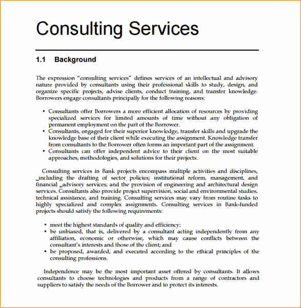 Consulting Report Template Microsoft Word Luxury Consulting Proposal Template Word Business Proposal