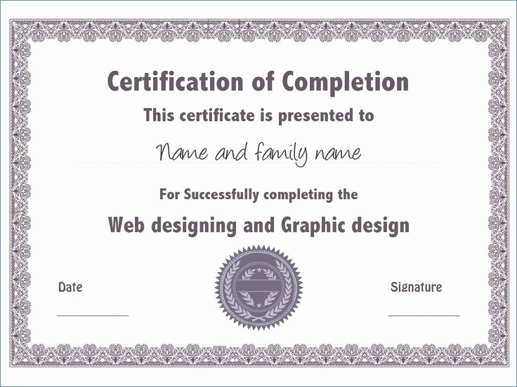 Continuing Education Certificate Template Free Beautiful Continuing Education Certificate Template