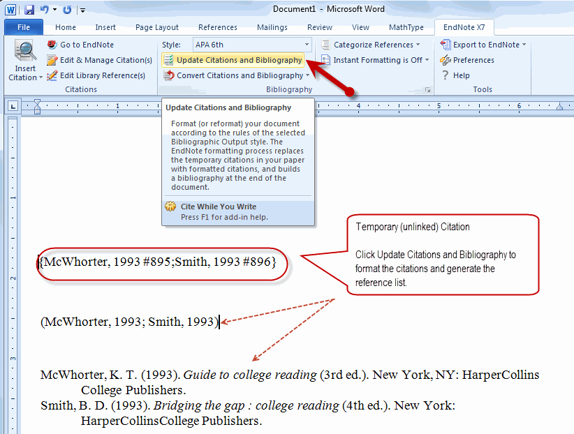 Convert Document to Apa format Inspirational How Do You Re Link Word Document to Endnote File Endnote