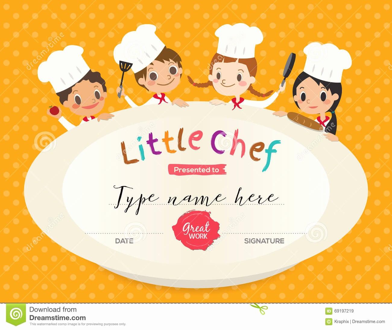 Cooking Class Gift Certificate Template Best Of Certificate Kids Diploma Kindergarten Template Layout