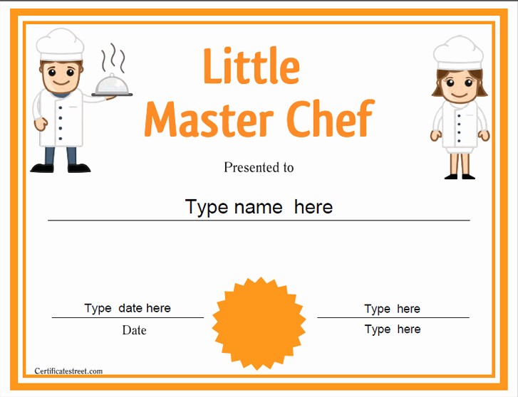 Cooking Class Gift Certificate Template Fresh 10 Best Of Culinary Certificate Templates Cooking