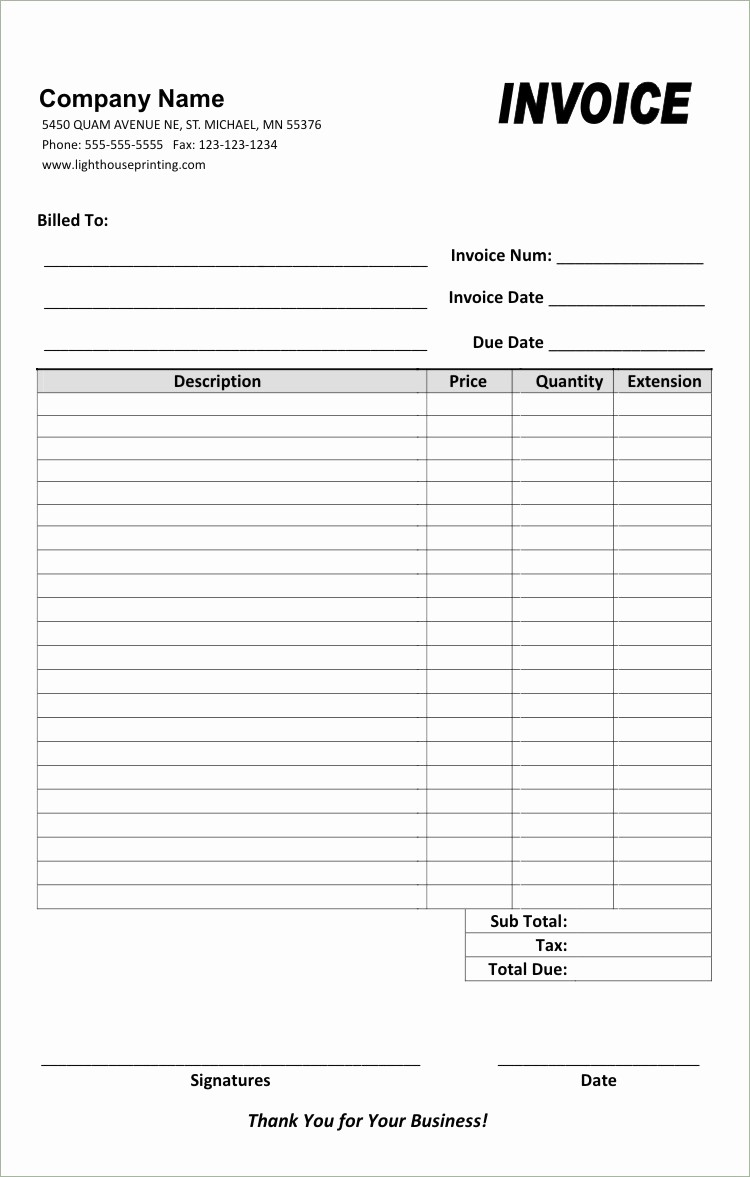 Copies Of Invoices for Free Awesome Small Invoice Template Printed for Carbon Copies
