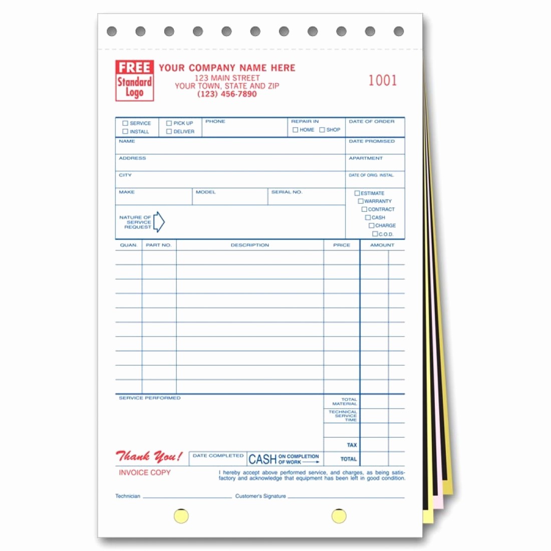 Copies Of Invoices for Free Luxury Sales and Service Invoice forms