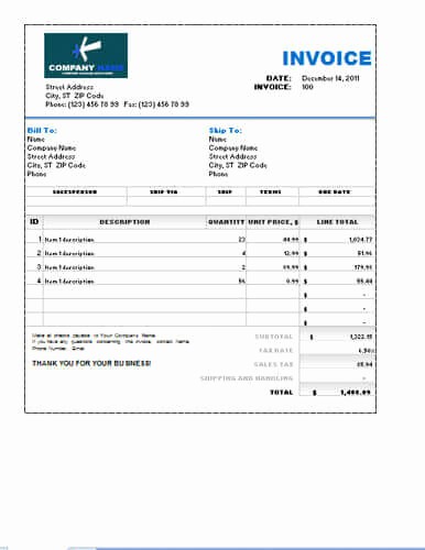 Copies Of Invoices for Free Unique Sales Invoice Templates [27 Examples In Word and Excel]