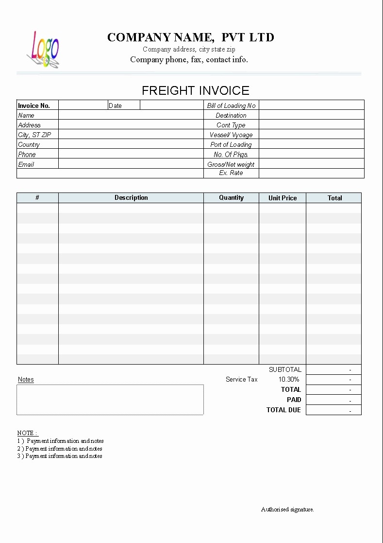 Copy Of A Blank Invoice Awesome Blank Printable Invoice Invoice Template Ideas