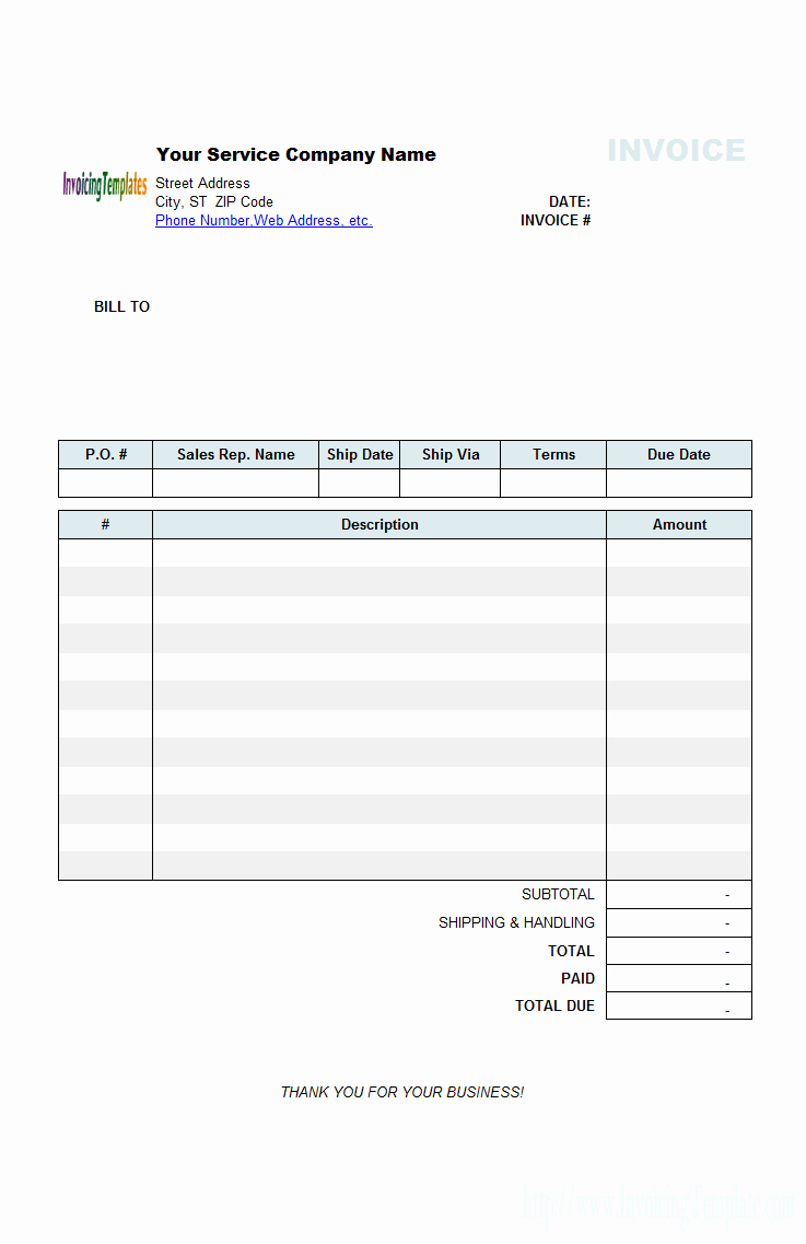 Copy Of A Blank Invoice Lovely Copy and Paste Invoice Template