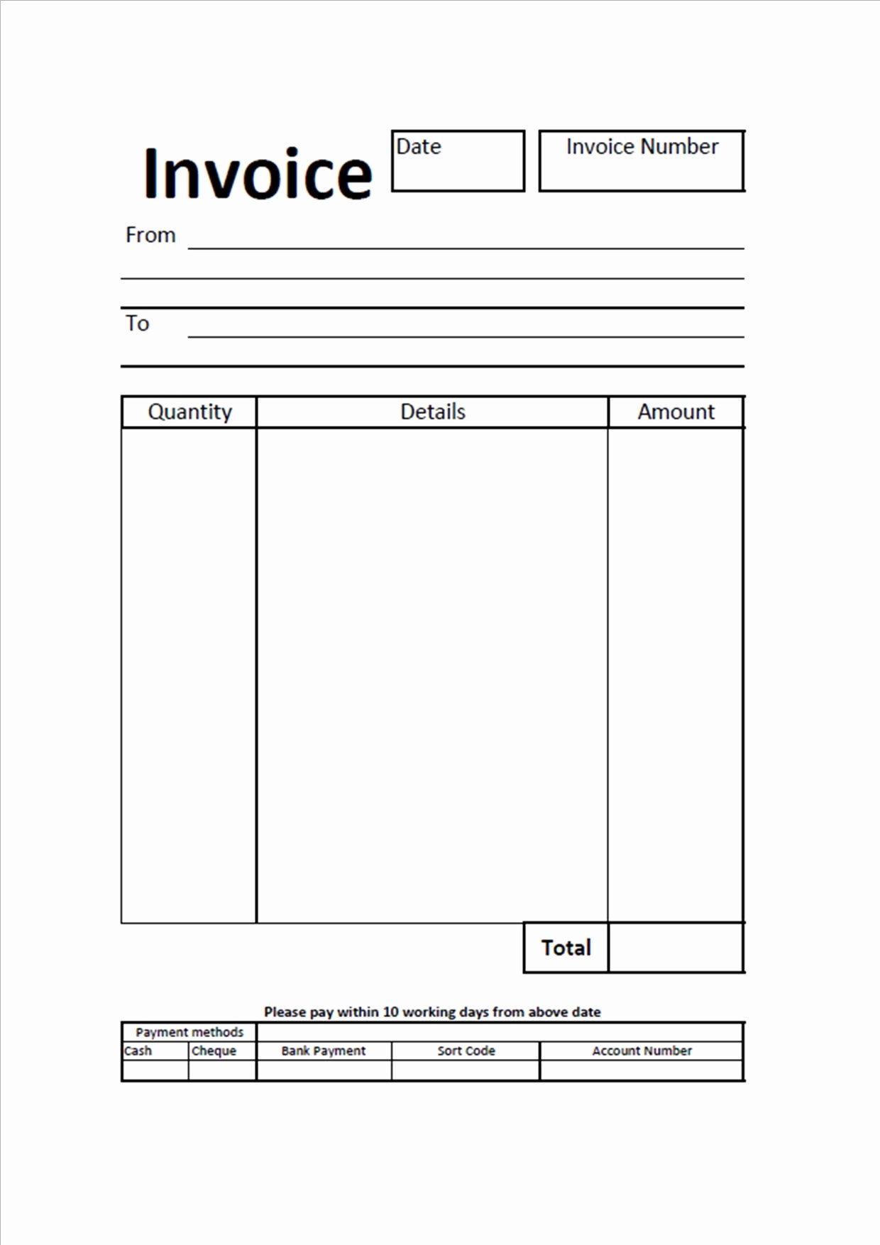 Copy Of A Blank Invoice Lovely Creating Invoices for Your Business – Susan Reading