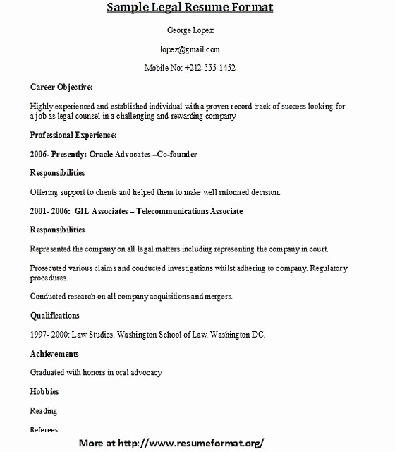 Copy Of A Resume format Elegant Resume format Resume Samples to Copy and Paste