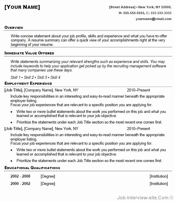 Copy Of A Resume format Unique Copy and Paste Resume Template