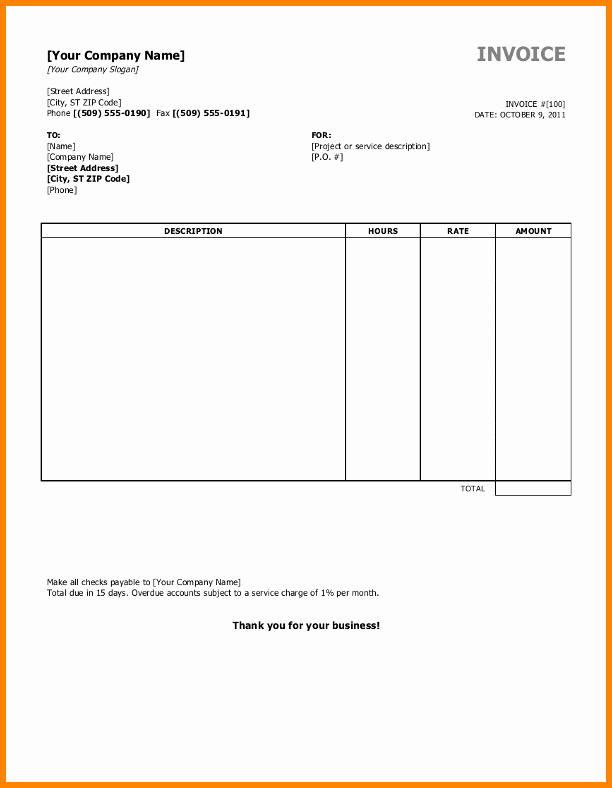 Copy Of An Invoice Template Awesome 7 Sample Copy Of Invoice