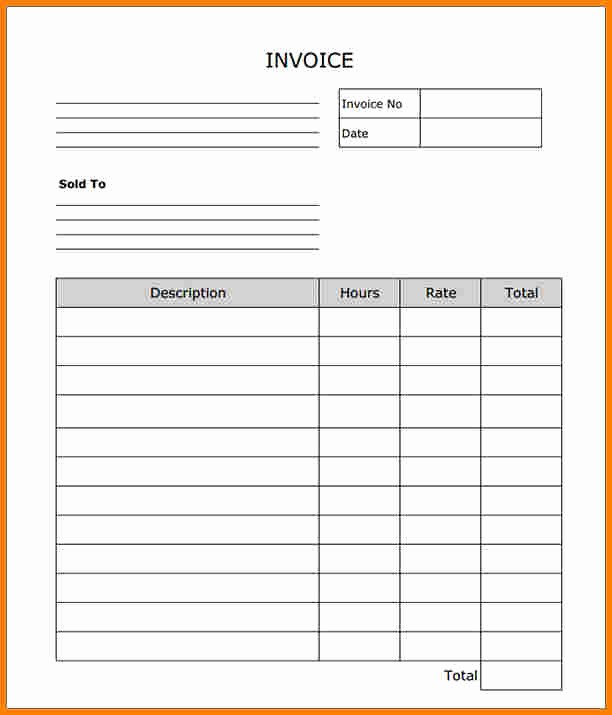 Copy Of An Invoice Template Lovely 8 Copy Of A Blank Invoice