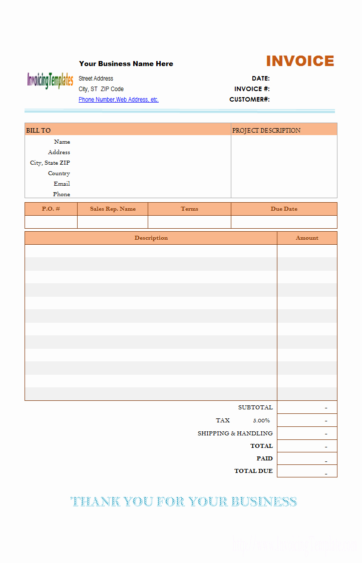 Copy Of An Invoice Template New Copy and Paste Invoice Template