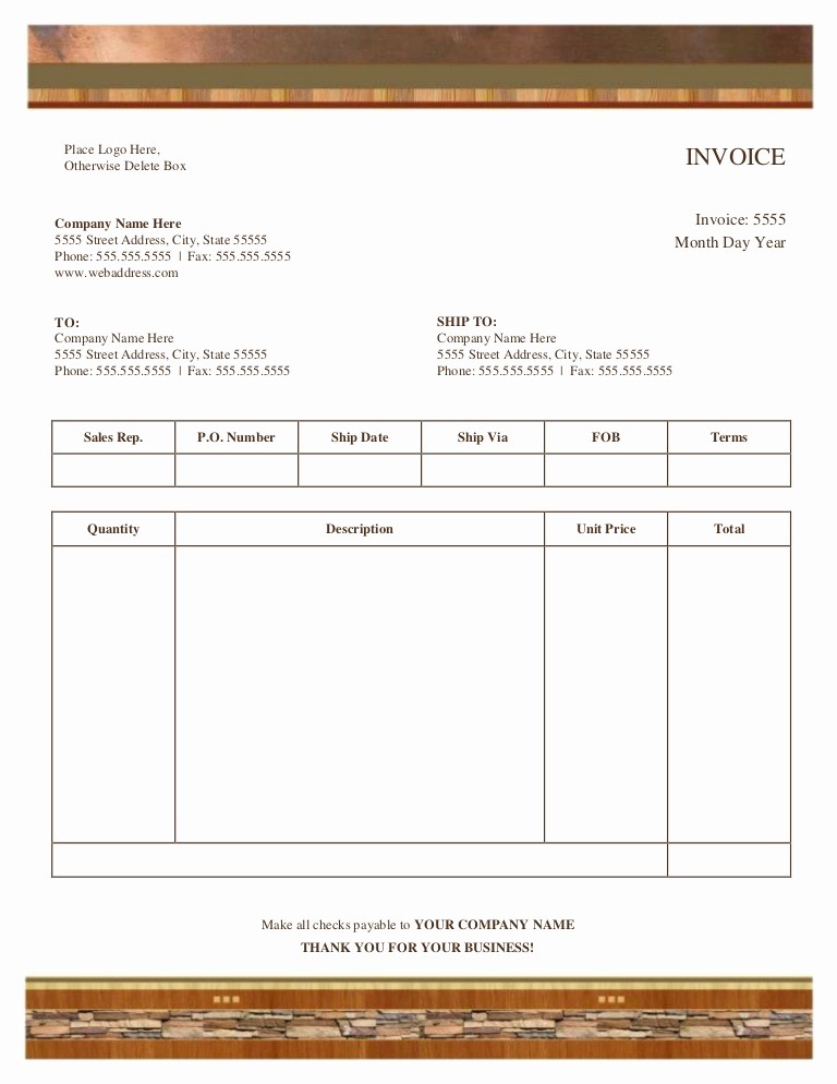 Copy Of An Invoice Template New Customer Invoice Copy