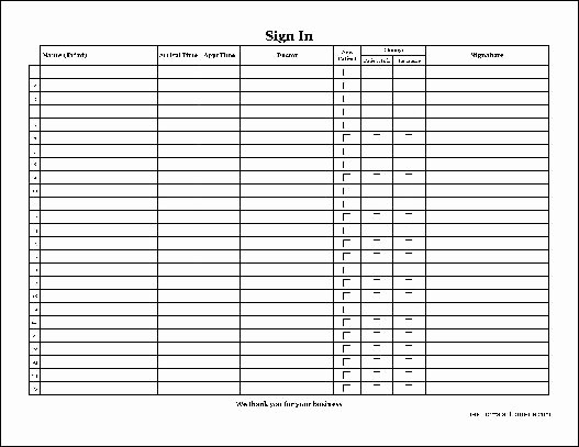 Copy Of Sign In Sheet Best Of Free Easy Copy Detailed Patient Sign In Sheet with