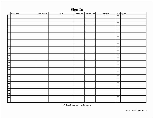Copy Of Sign In Sheet Fresh Free Easy Copy Detailed Volunteer Sign In Sheet with