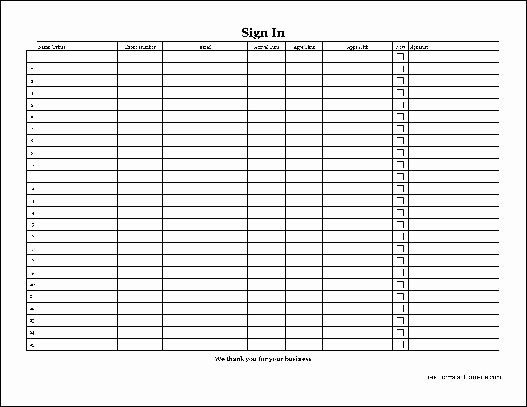 Copy Of Sign In Sheet Unique Free Easy Copy Detailed Appointment Sign In Sheet with