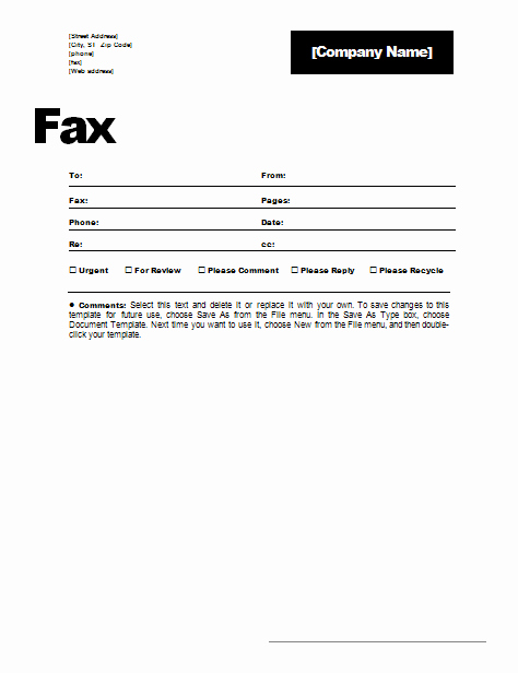 Cover Letter for A Fax Unique All Templates Fax Cover Letter Template