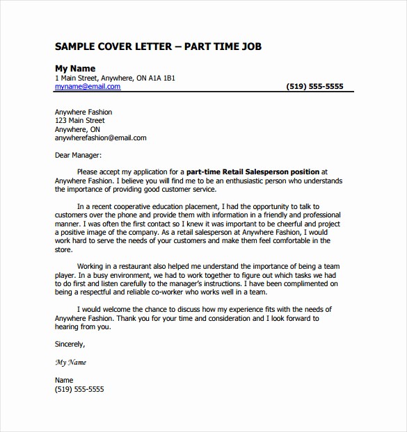 Cover Letter Template Free Download Beautiful 9 Job Cover Letter Templates – Free Sample Example