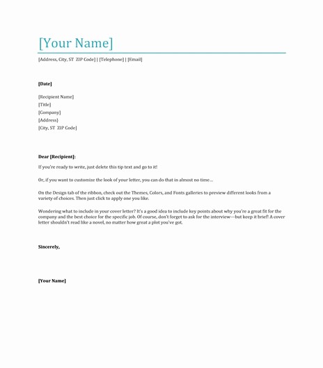 Cover Letter Template Free Download Fresh Free Cover Letter Template Downloads Oursearchworld