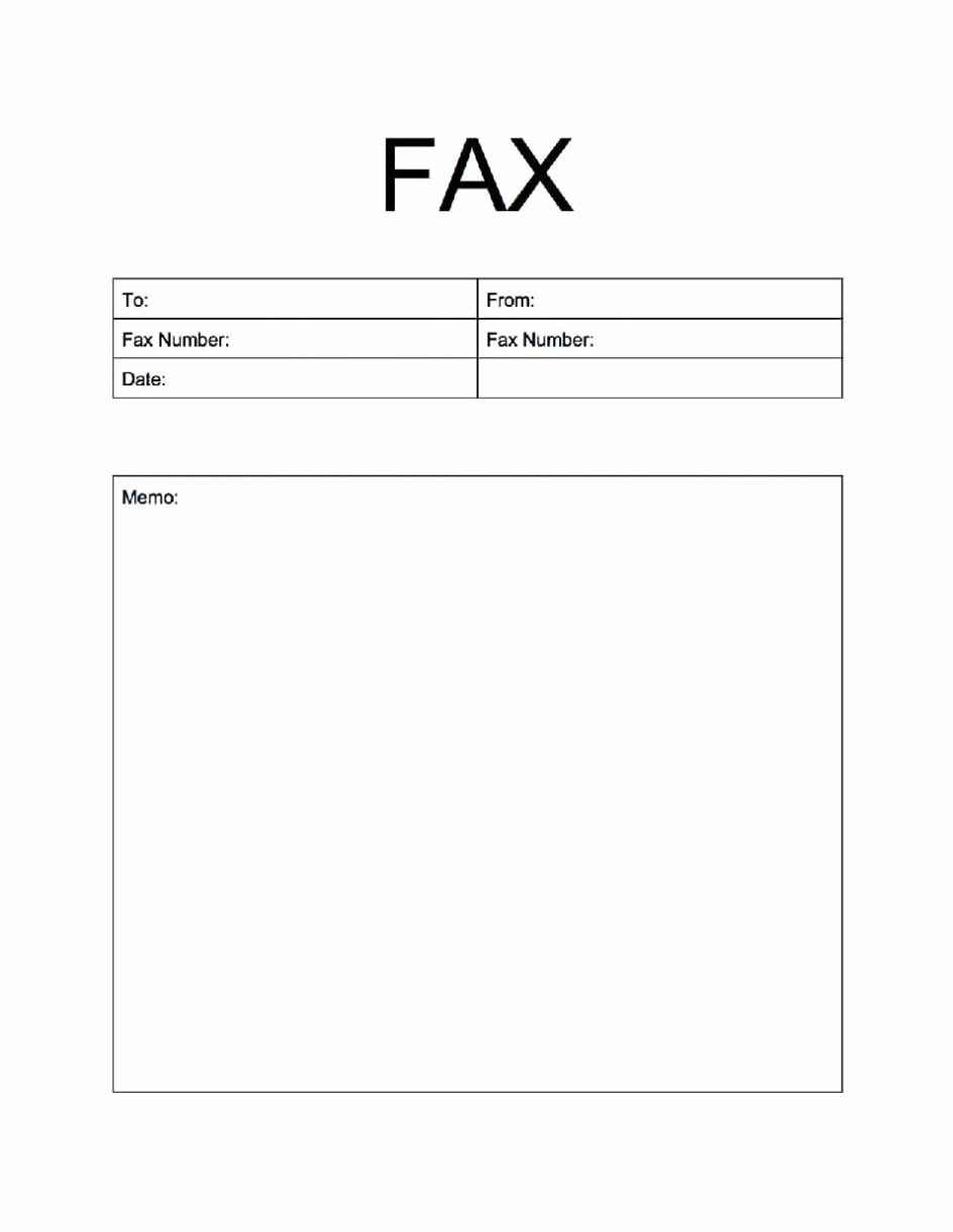Cover Page for A Fax Elegant Free Printable Fax Cover Sheet Pdf Word Template Sample