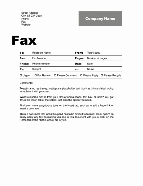 Cover Page for A Fax New Fax Cover Sheet Professional Design