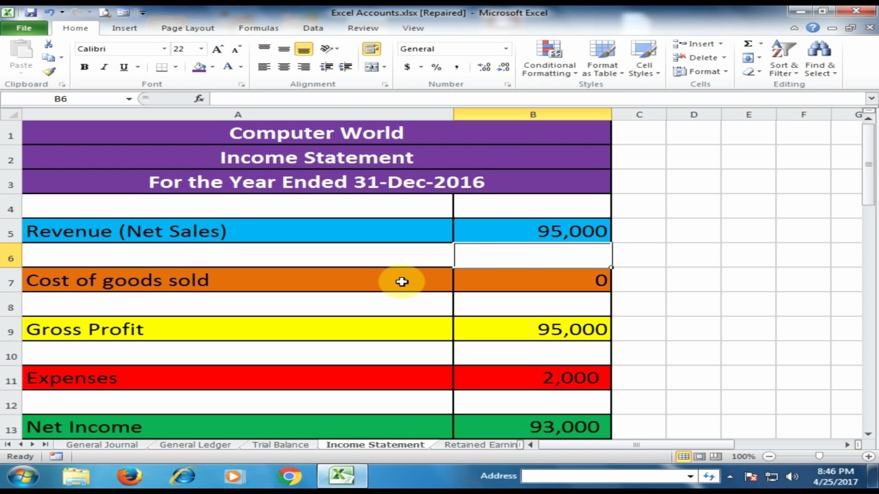 Create A Ledger In Excel Beautiful Excel Accounts How to Create Simple Accounting software
