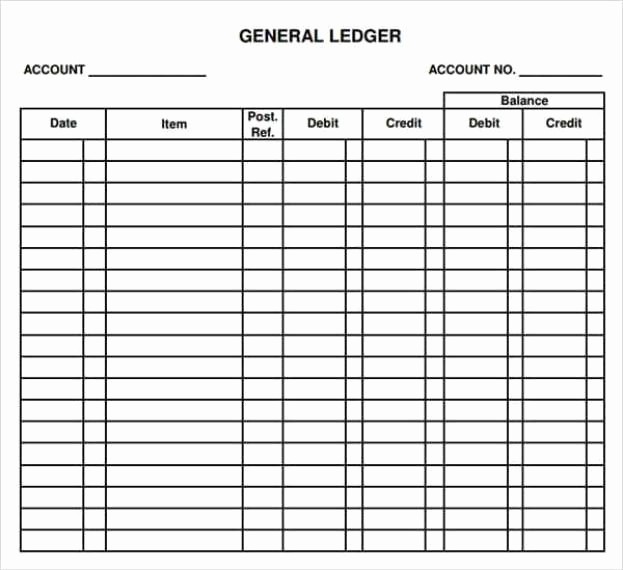 Create A Ledger In Excel Best Of 12 Excel General Ledger Templates Excel Templates