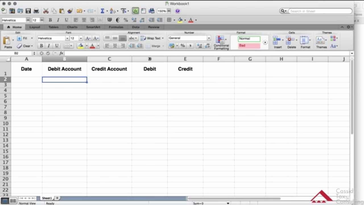 Create A Ledger In Excel Fresh Create A General Ledger Using Excel